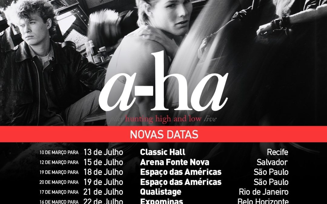 Pandemia adia turnê do A-Ha pelo Brasil para julho