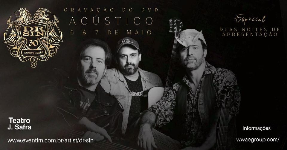 Dr. Sin gravará DVD acústico ao vivo em São Paulo
