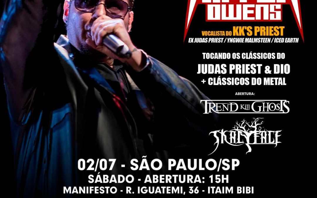 Tim Owens, ex-Judas Priest, é a primeira grande atração do mês do rock