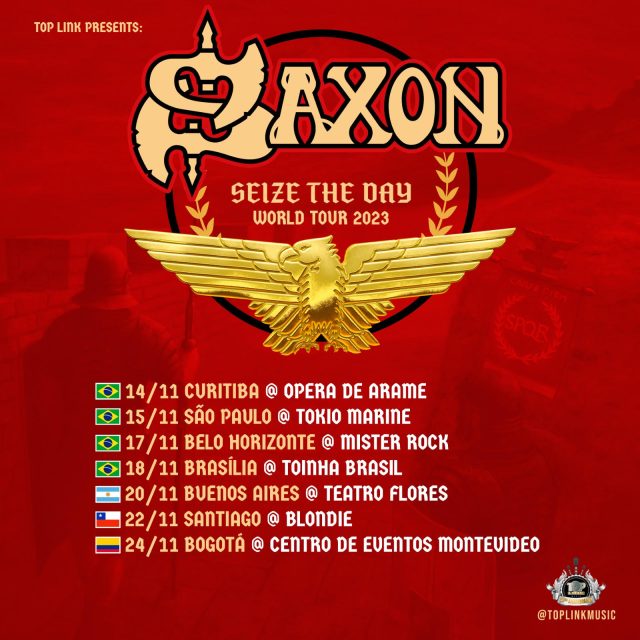 Saxon inicia turnê brasileira